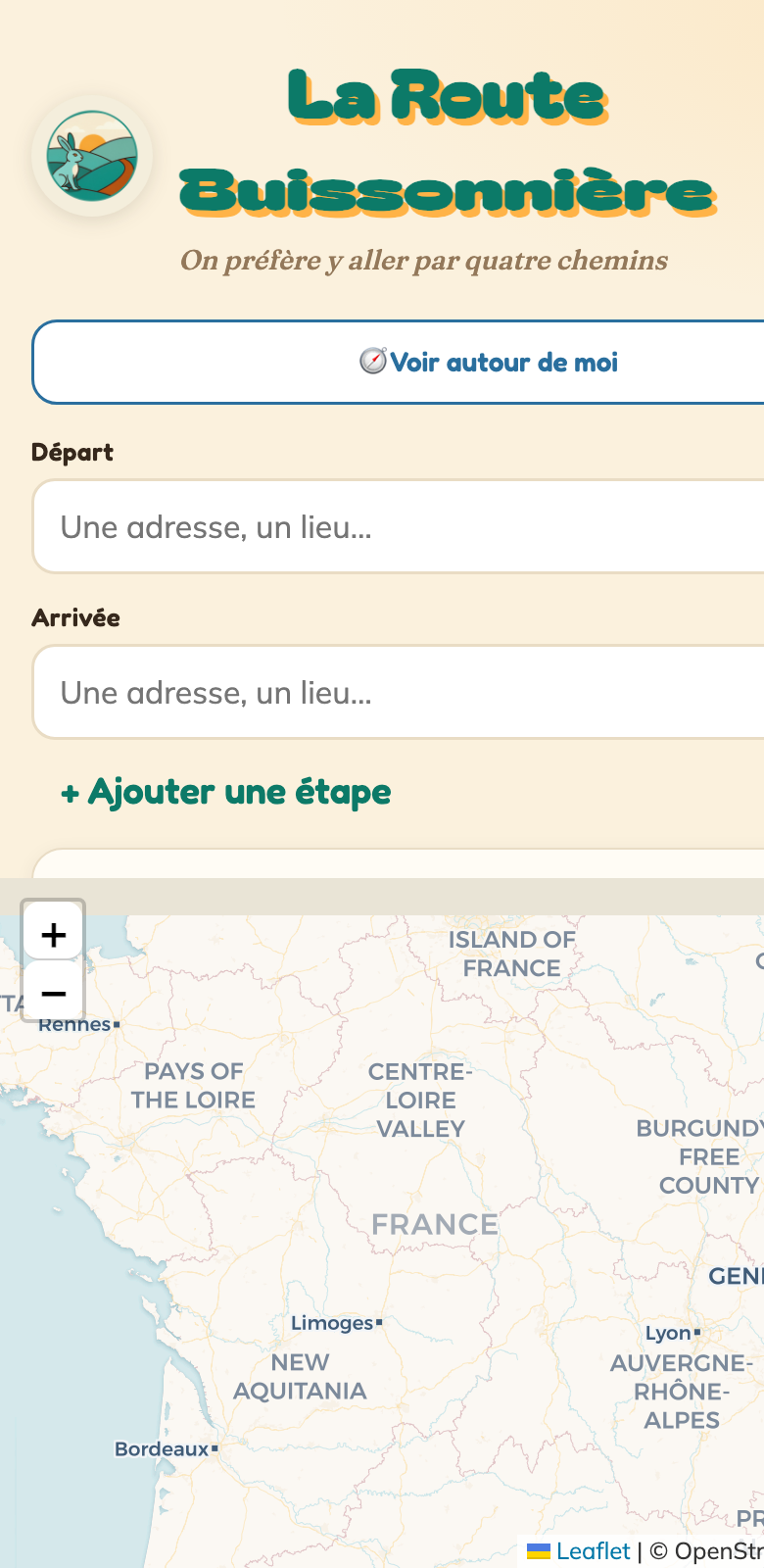 L'application sur téléphone