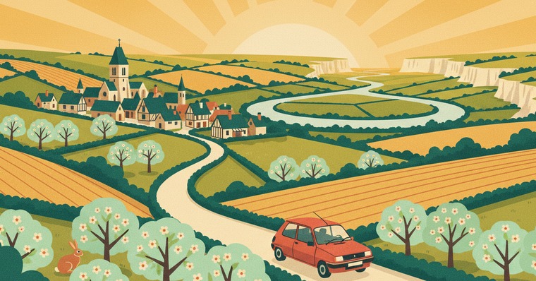Affiche La Route Buissonnière : contourner Rouen