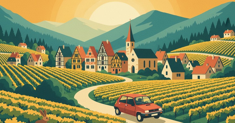 Affiche La Route Buissonnière : contourner Strasbourg