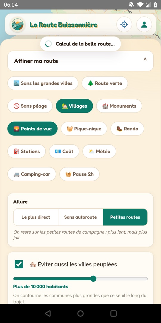 Affiner sa route : villages, points de vue, petites routes
