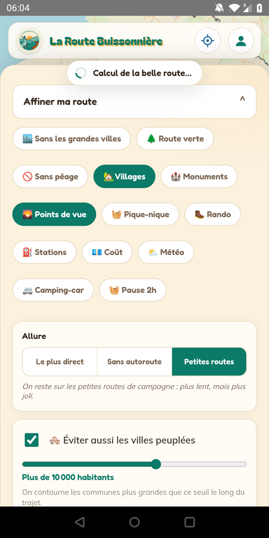 Affiner sa route : villages, points de vue, petites routes